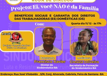 SINDOMÉSTICO/BA realiza Roda de Diálogo do Projeto “Ei, Você Não é Da Família”